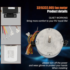 Knocokie motor installed in Dometic Brisk Air II unit illustrating quick swap benefit