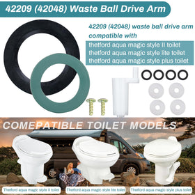 Knocokie close-up of waste ball drive arm highlighting durable construction and fit