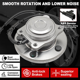 KNOLET ABS sensor detail on hub assembly ensuring fault-free wheel speed readings