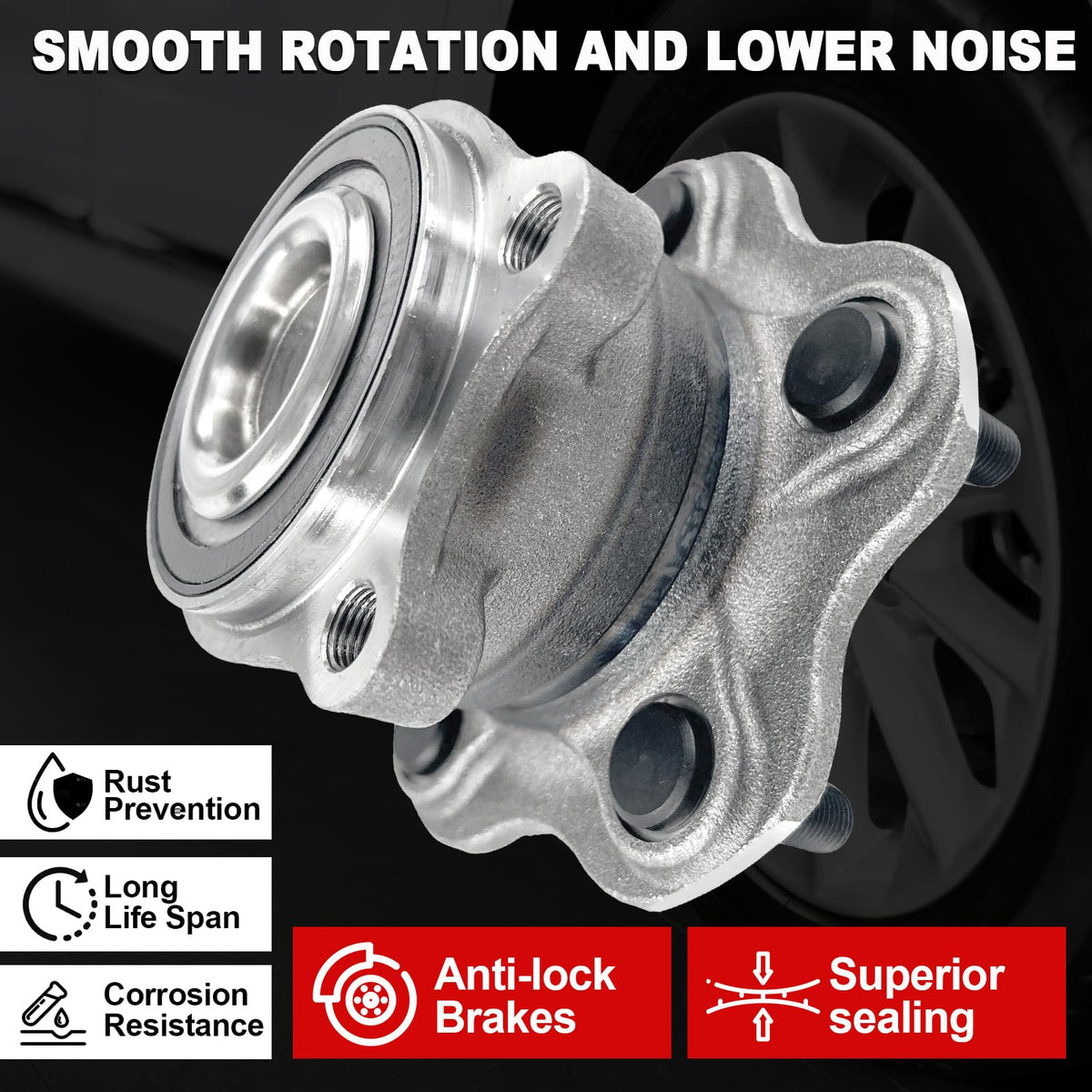 KNOLET 512388 ABS sensor close-up ensures proper ABS signal and safety