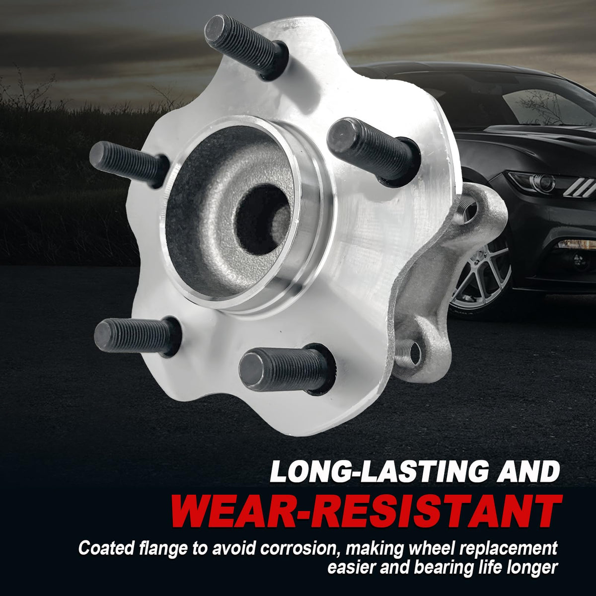 KNOLET 512388 wheel studs and bore visible for accurate wheel alignment