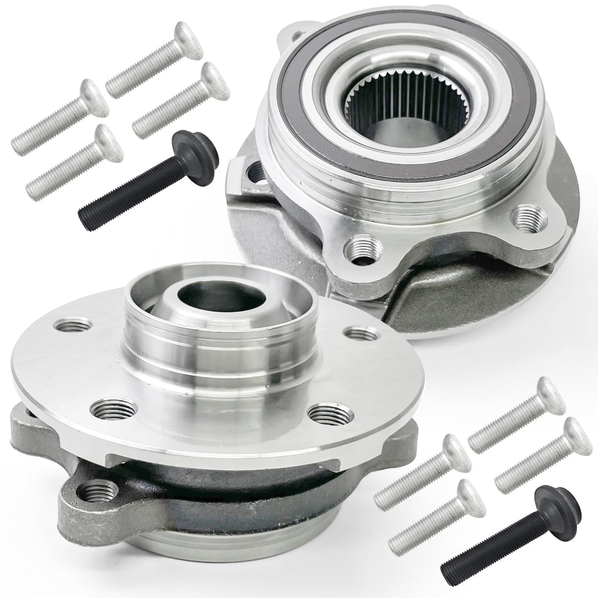 KNOLET 513301 front hub assembly front view showing bolt pattern for accurate fit