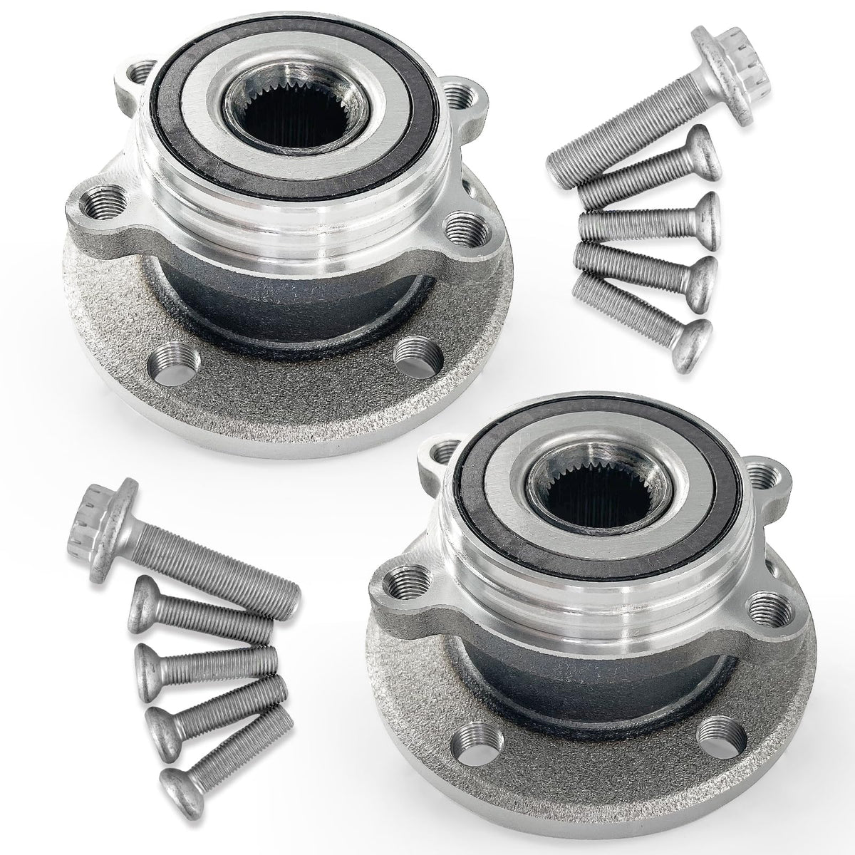 KNOLET front hub assembly front view showing fitment benefit
