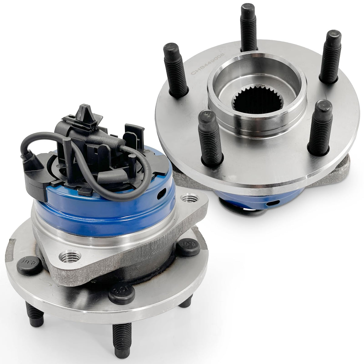 KNOLET front hub assembly in packaging showing ready-to-install benefit