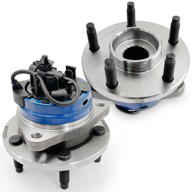 KNOLET front hub assembly in packaging showing ready-to-install benefit