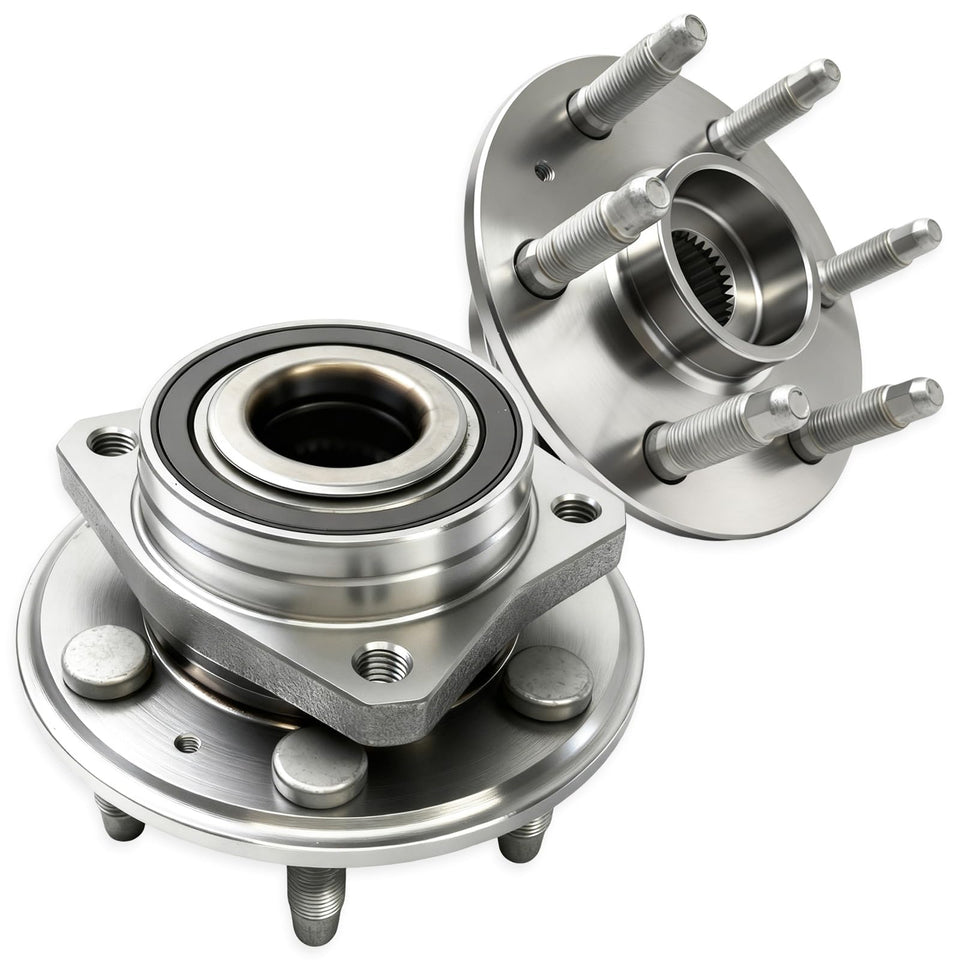 KNOLET front packaging hub assembly showing complete replacement kit and fitment benefit