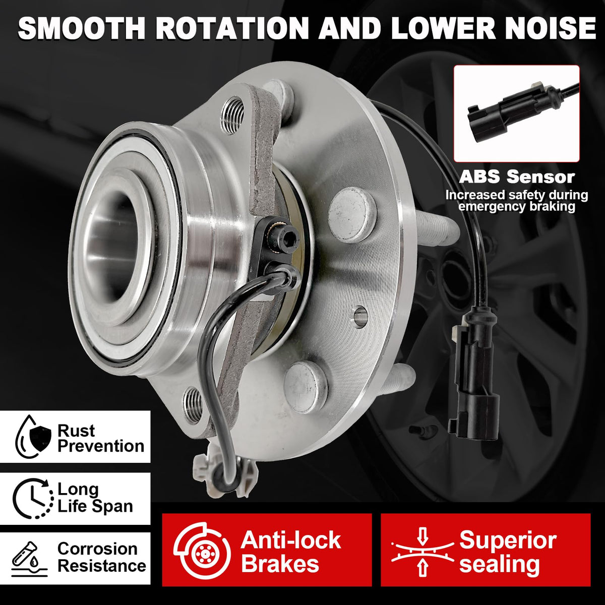 KNOLET hub backside detail showing bolt holes and mounting surfaces for accurate fitment