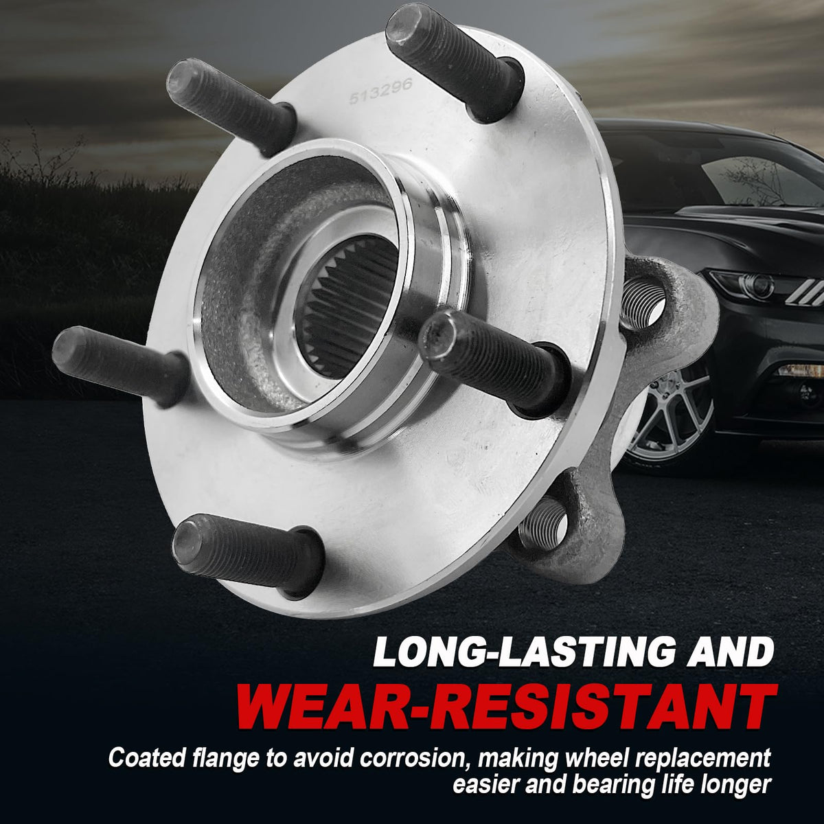 KNOLET hub protective coating close-up illustrating corrosion resistance for longer lifespan