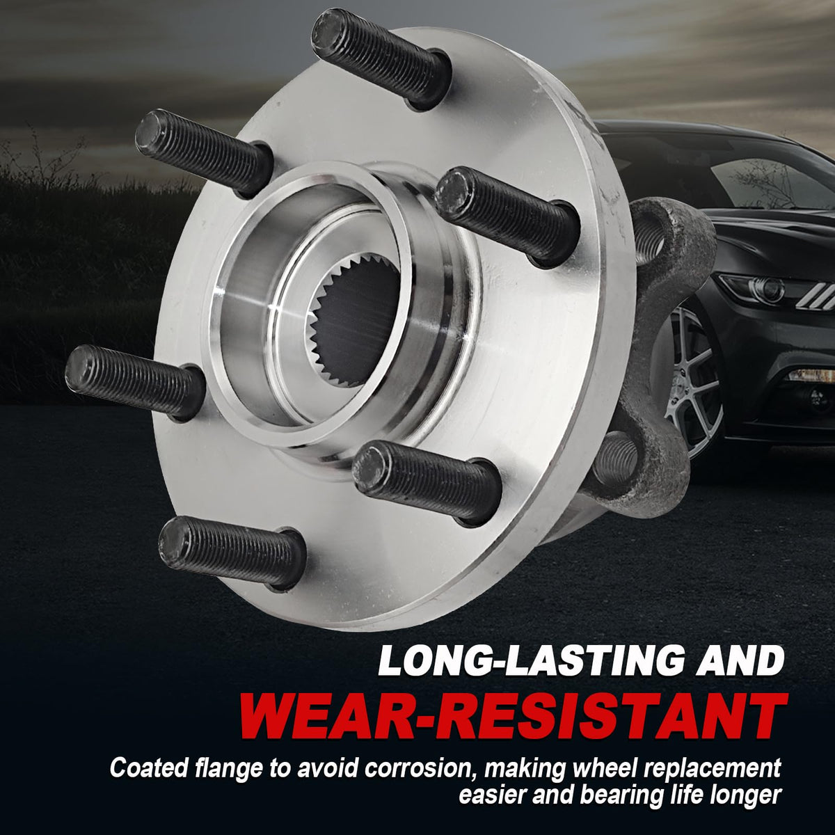 KNOLET hub installed on vehicle front wheel assembly improving ride feel