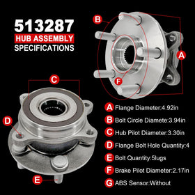 KNOLET flange dimensions on scale demonstrating OEM-style fitment accuracy