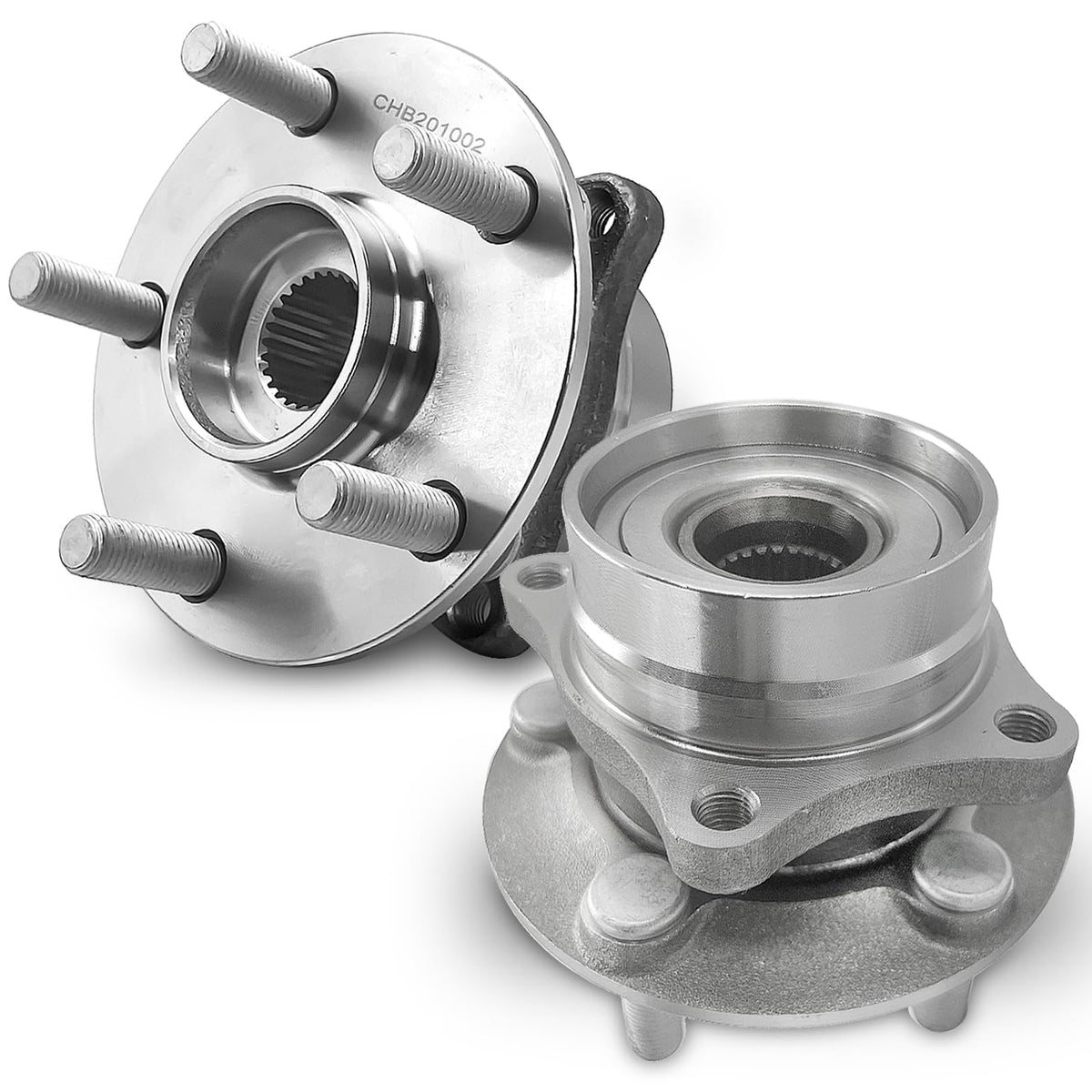 KNOLET front hub assembly front view showing fit and durability