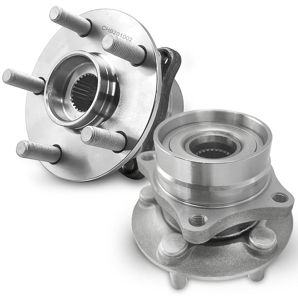 KNOLET front hub assembly front view showing fit and durability