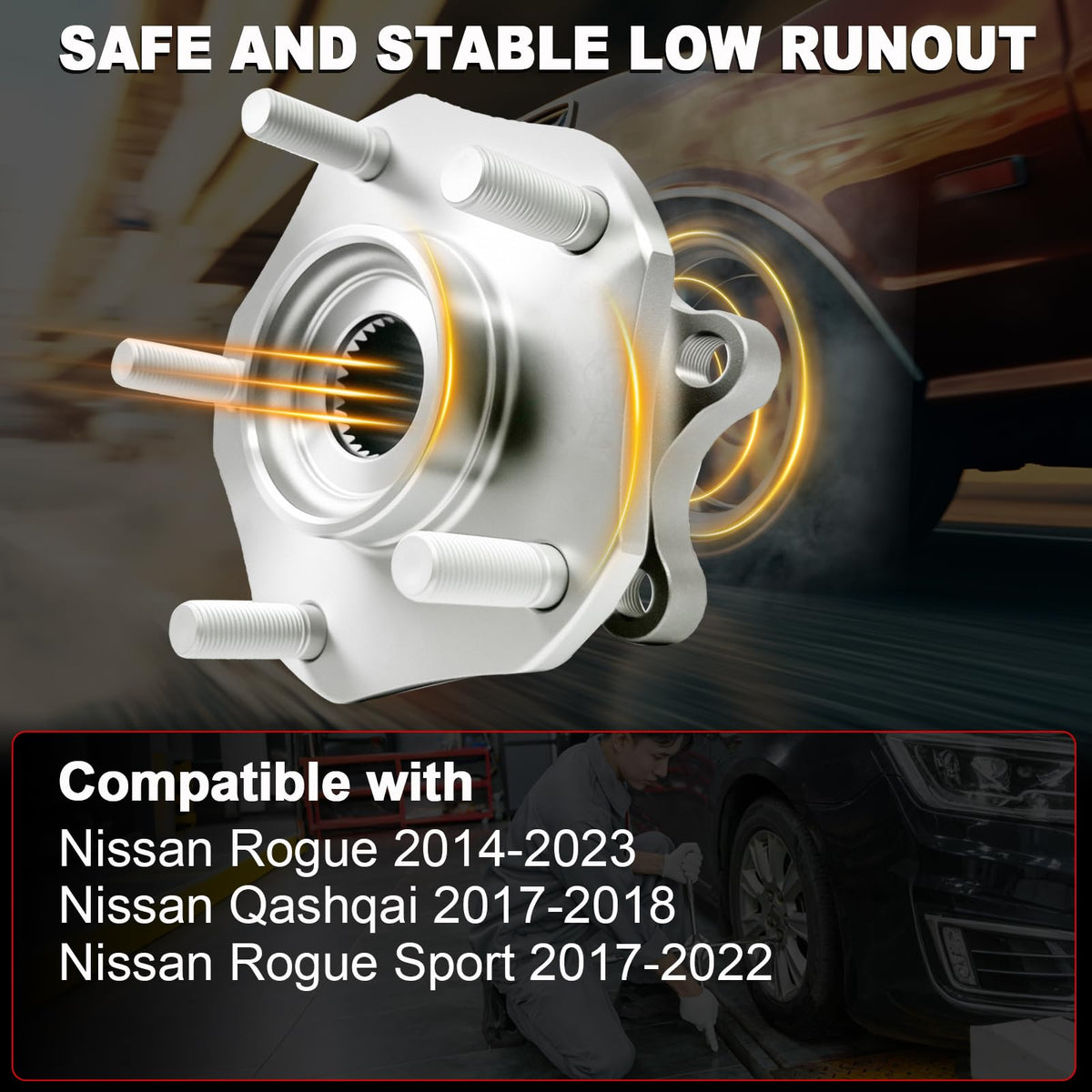 KNOLET close-up of bearing surface highlighting forged steel durability benefit
