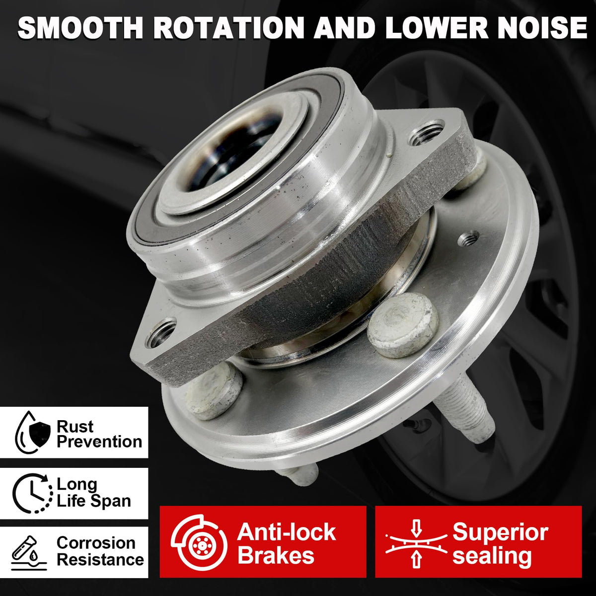 KNOLET hub seal detail preserving grease and reducing contamination