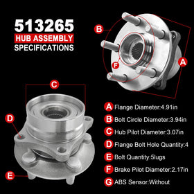 KNOLET wheel studs and flange detail for correct wheel mounting