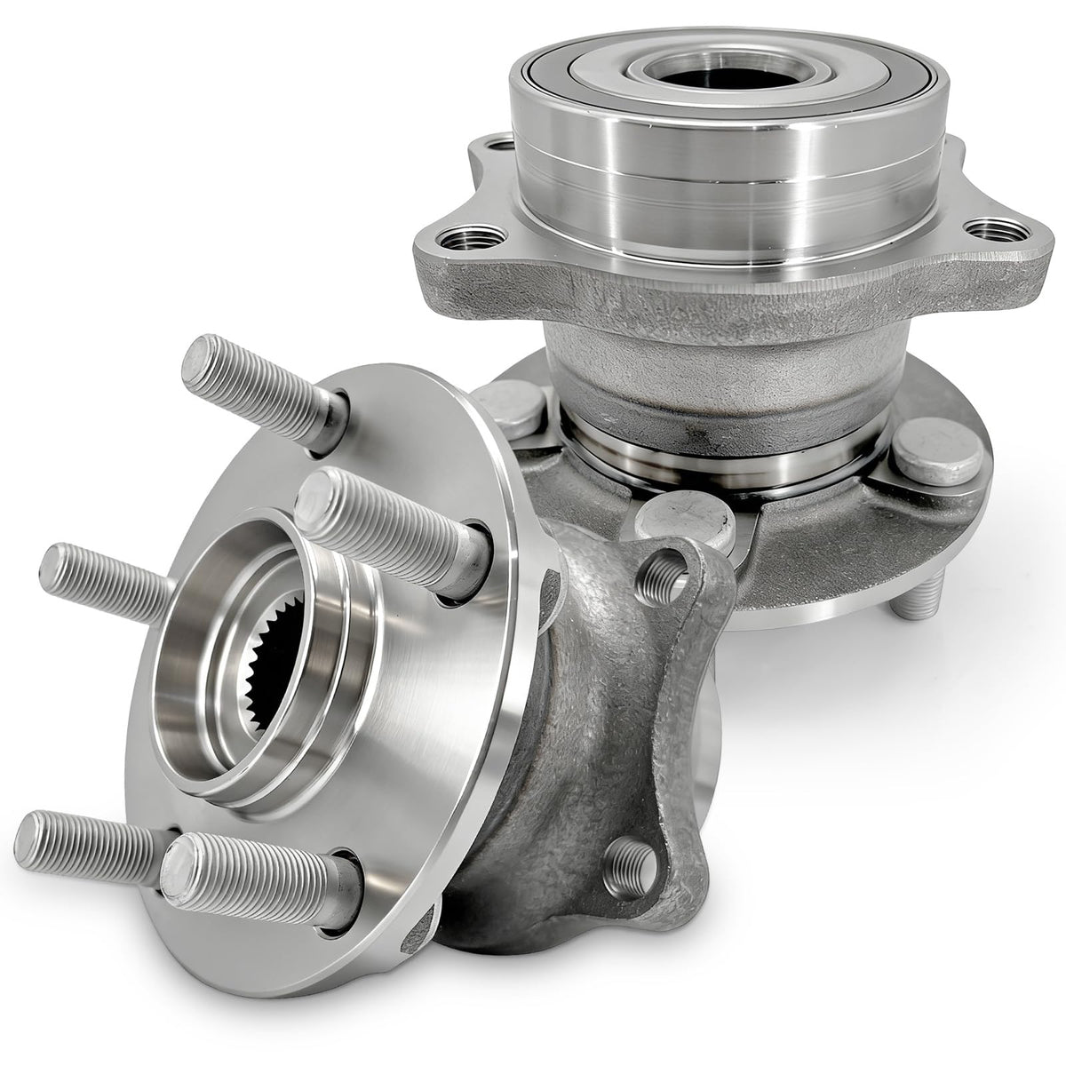 KNOLET rear hub front view showing five-lug pattern and secure fitment benefit