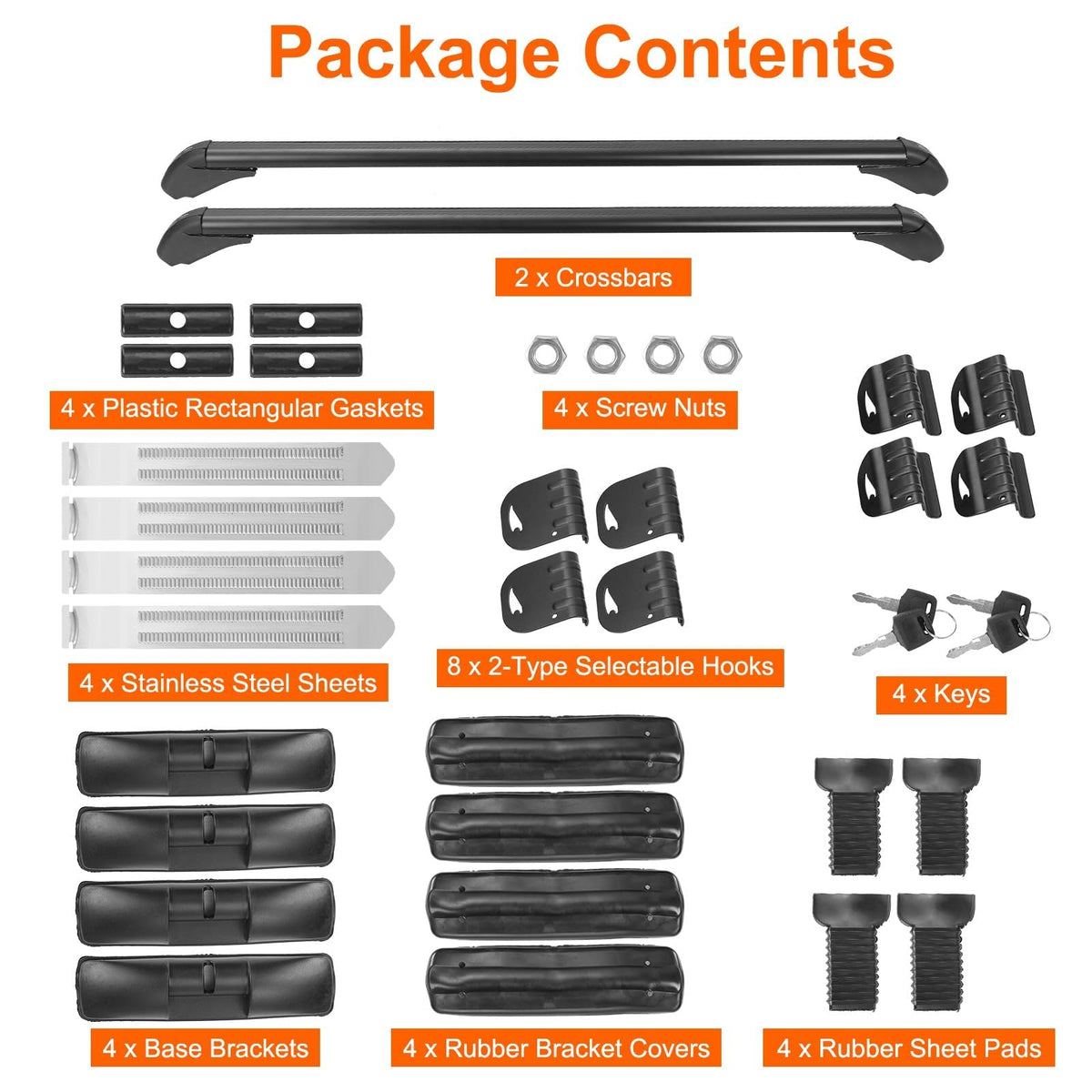 KOCASO cross bars loaded with kayak and bikes demonstrating high load capacity for adventures