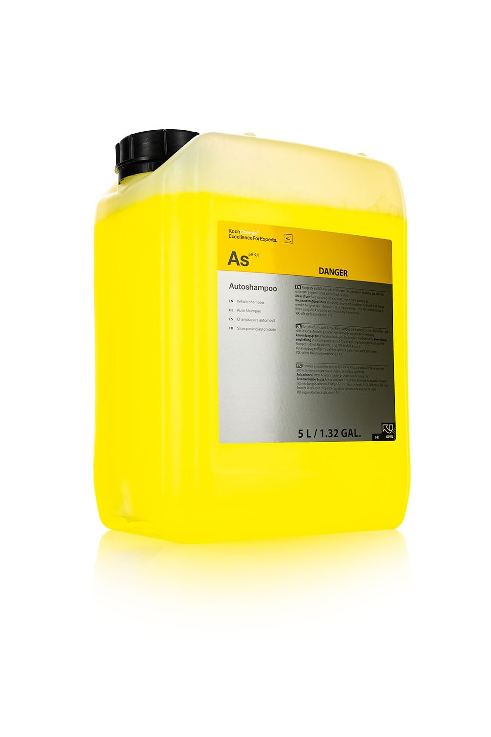 KOCHCHEMIE Autoshampoo 5L front label showing product and concentration benefits