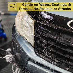 KOCHCHEMIE water beading on hood illustrating enhanced hydrophobic protection