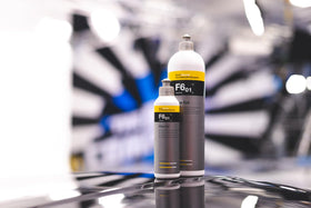 KOCHCHEMIE being applied with a polisher demonstrating fast scratch removal and smooth operation
