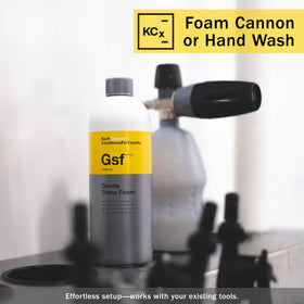 KOCHCHEMIE foam cannon spraying dense foam for pre-wash efficiency