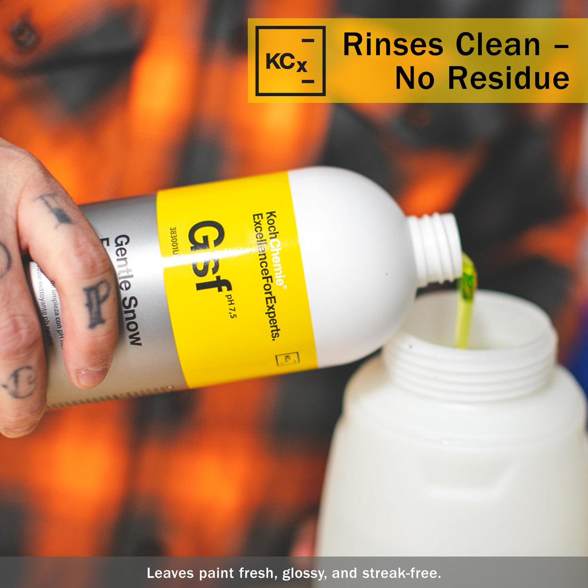 KOCHCHEMIE label detail highlighting pH-neutral formula and safe use