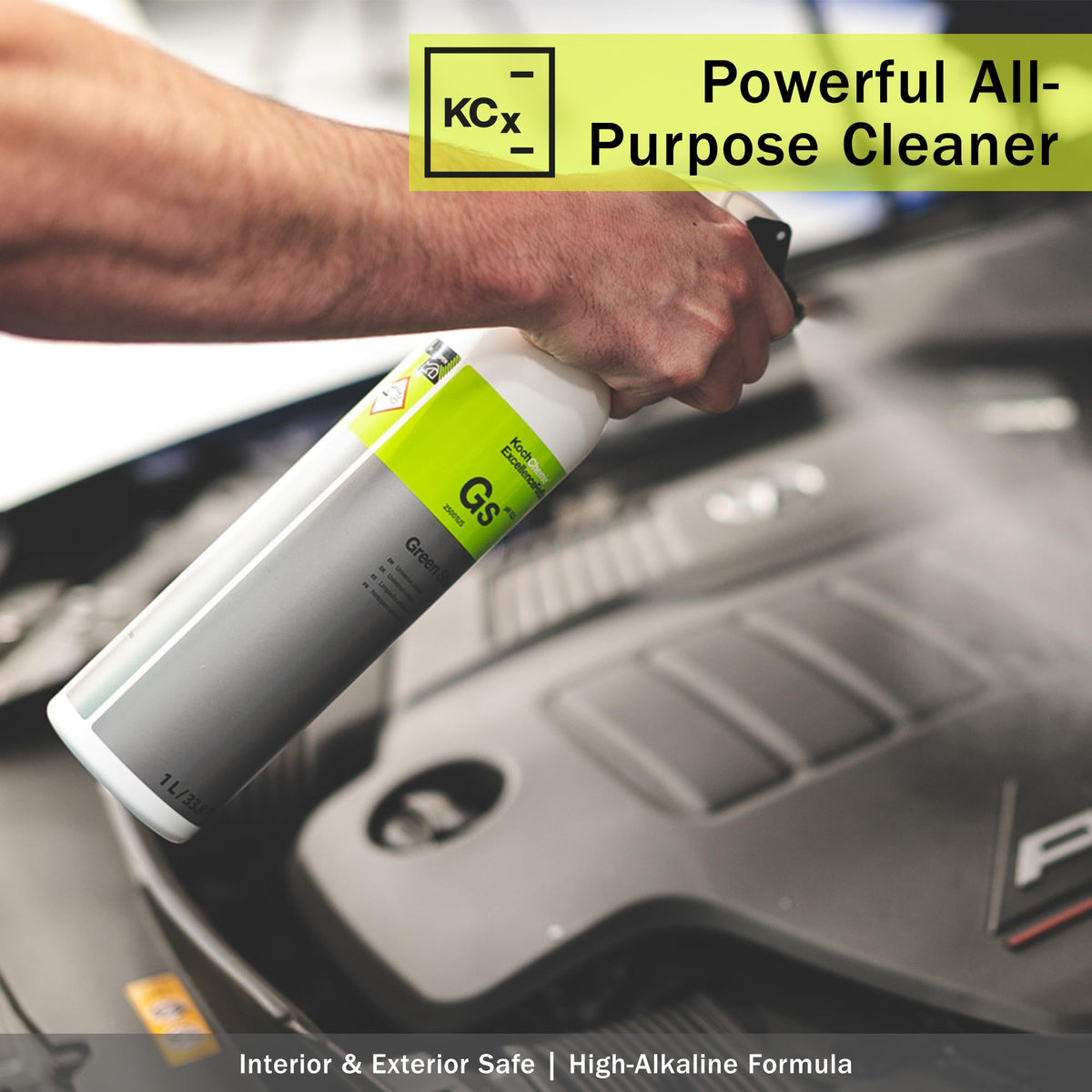 KOCHCHEMIE Green Star cleaning car upholstery and removing stains for refreshed interiors