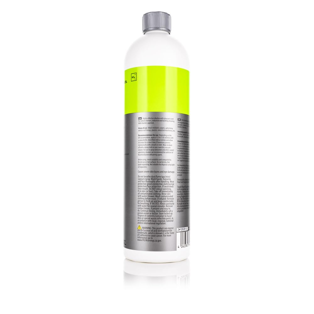 KOCHCHEMIE Mzr close-up label detailing dilution ratios and usage instructions for professionals