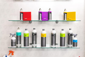 KOCHCHEMIE product in a professional detailing bay showing real-world use and time savings benefit