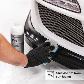 KOCHCHEMIE Plast Star before and after trim comparison with clearer finish