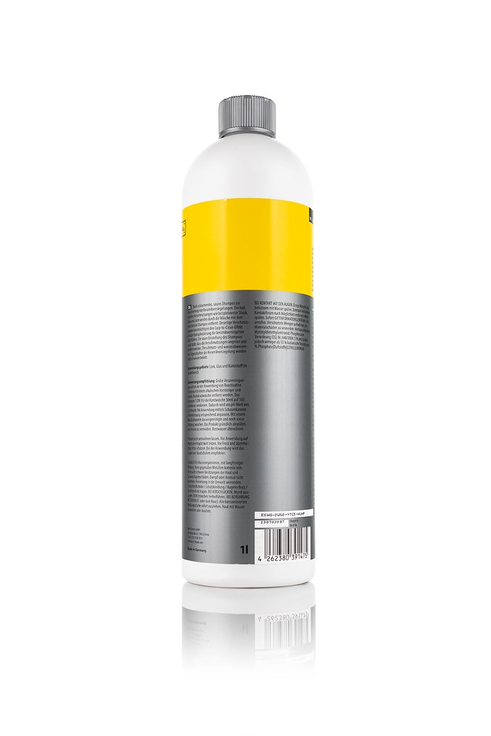 KOCHCHEMIE label close-up displaying usage instructions and benefits