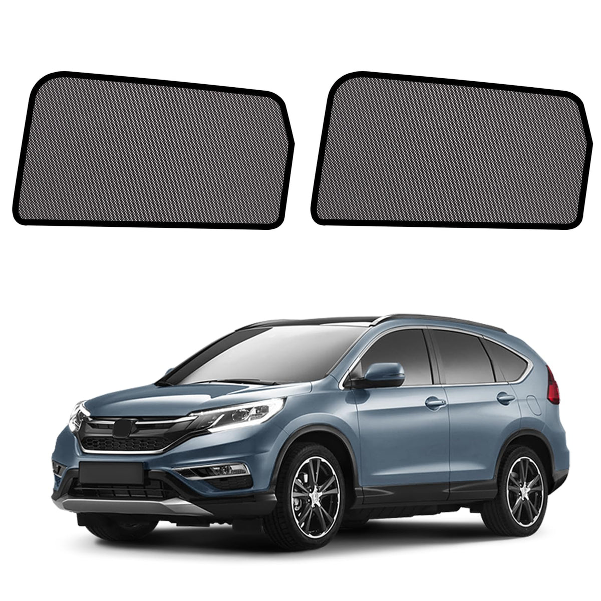 KOCZIL rear side shade front view showing full coverage and privacy benefit