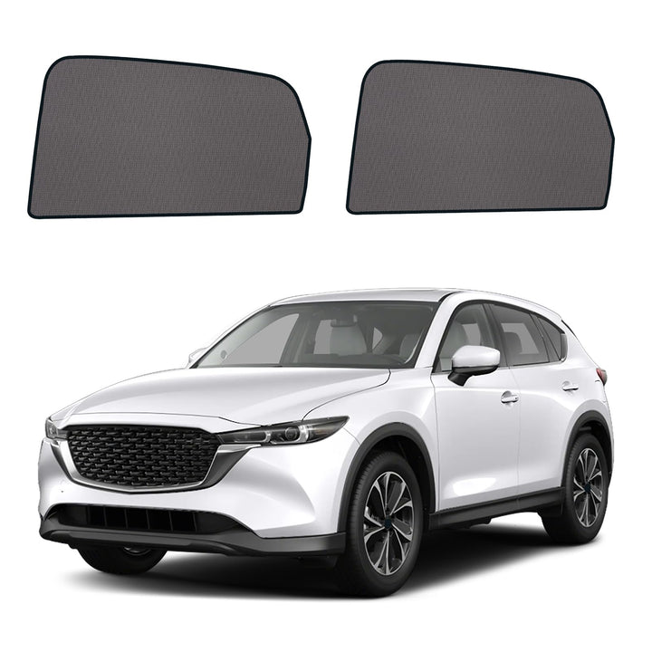 KOCZIL front view of rear side shade showing fit and coverage benefit