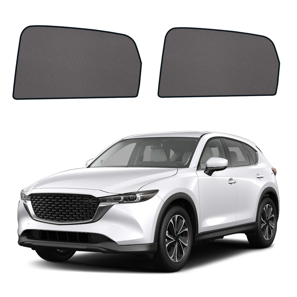 KOCZIL front view of rear side shade showing fit and coverage benefit