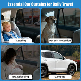 KOCZIL lifestyle shot backseat privacy and sun protection for passengers