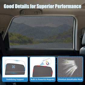 KOCZIL shade beside ruler showing custom size fit for accurate fitment