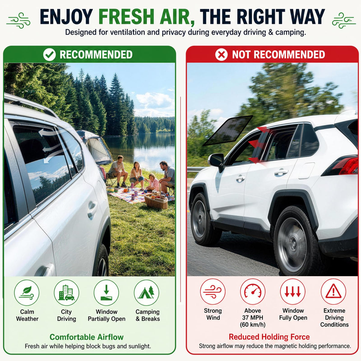KOCZIL installed in Civic backseat providing privacy and reduced glare