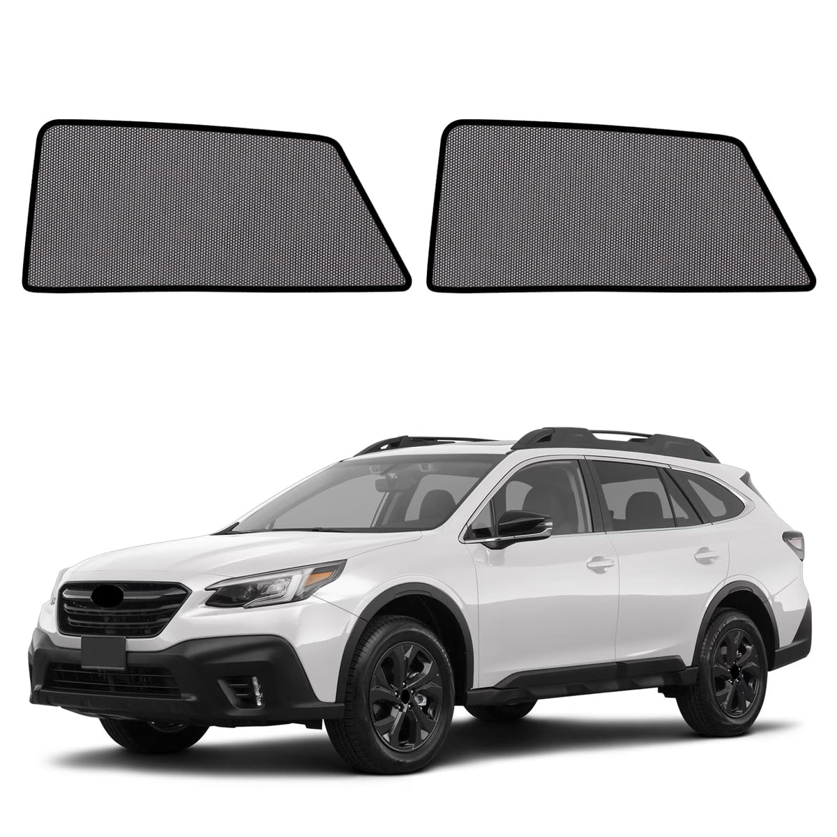 KOCZIL rear window front view showing perfect fit and sun protection