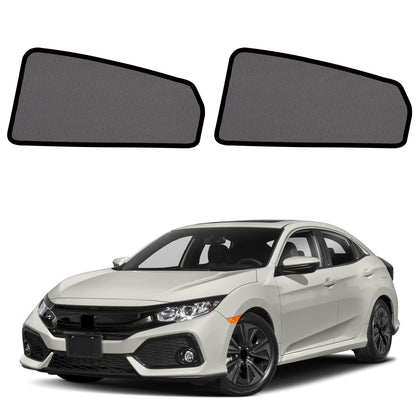KOCZIL rear shade front view showing precise fit and sun protection