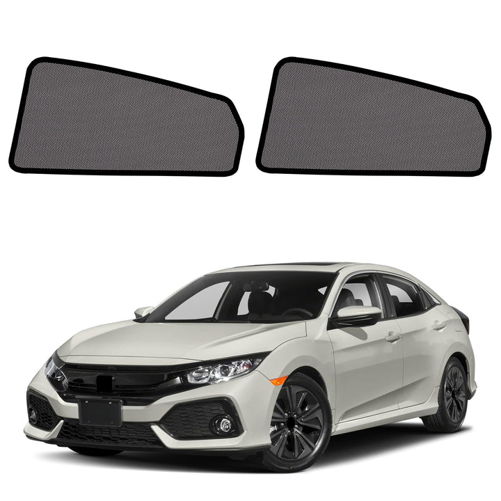 KOCZIL rear shade front view showing precise fit and sun protection