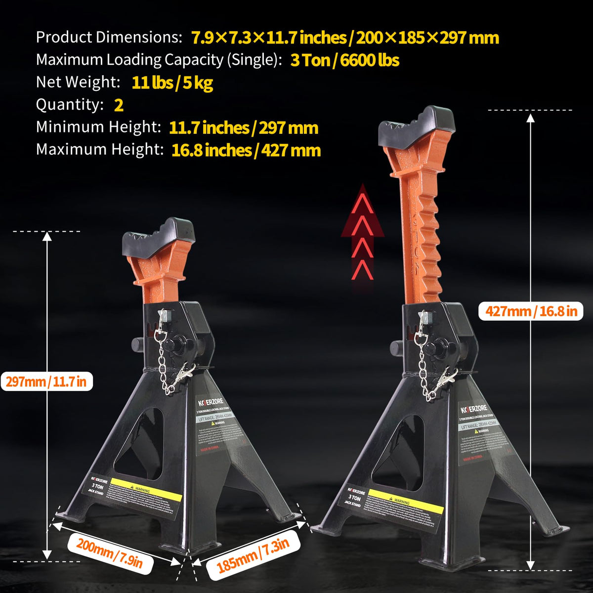 KOERZORE folded stand carried demonstrating lightweight portability