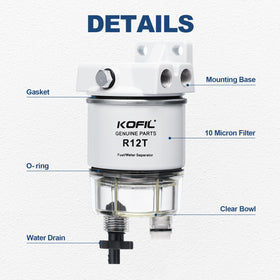 KOFIL bowl detail with rust-resistant coating, protecting separator from corrosion