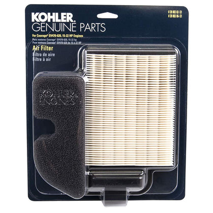 Kohler replacement air filter front view showing fit and durable construction benefit