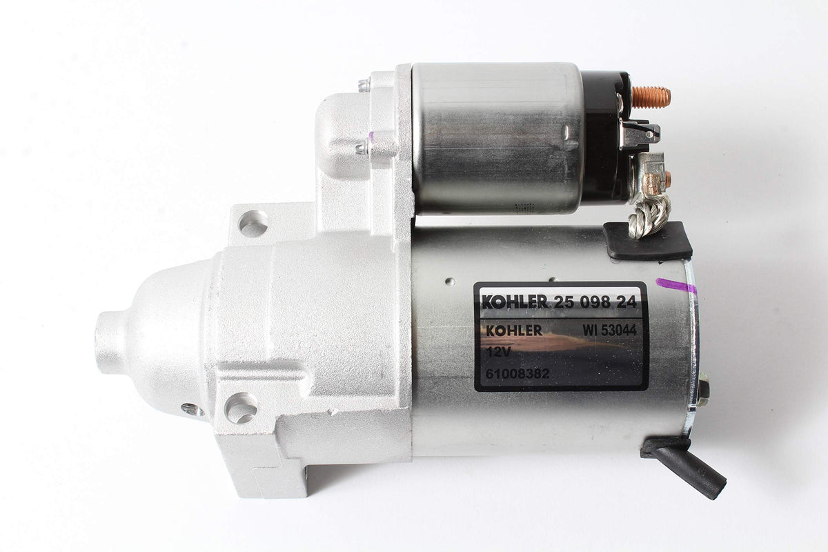 Kohler solenoid shift starter front view showing compact OEM fit for quick replacement