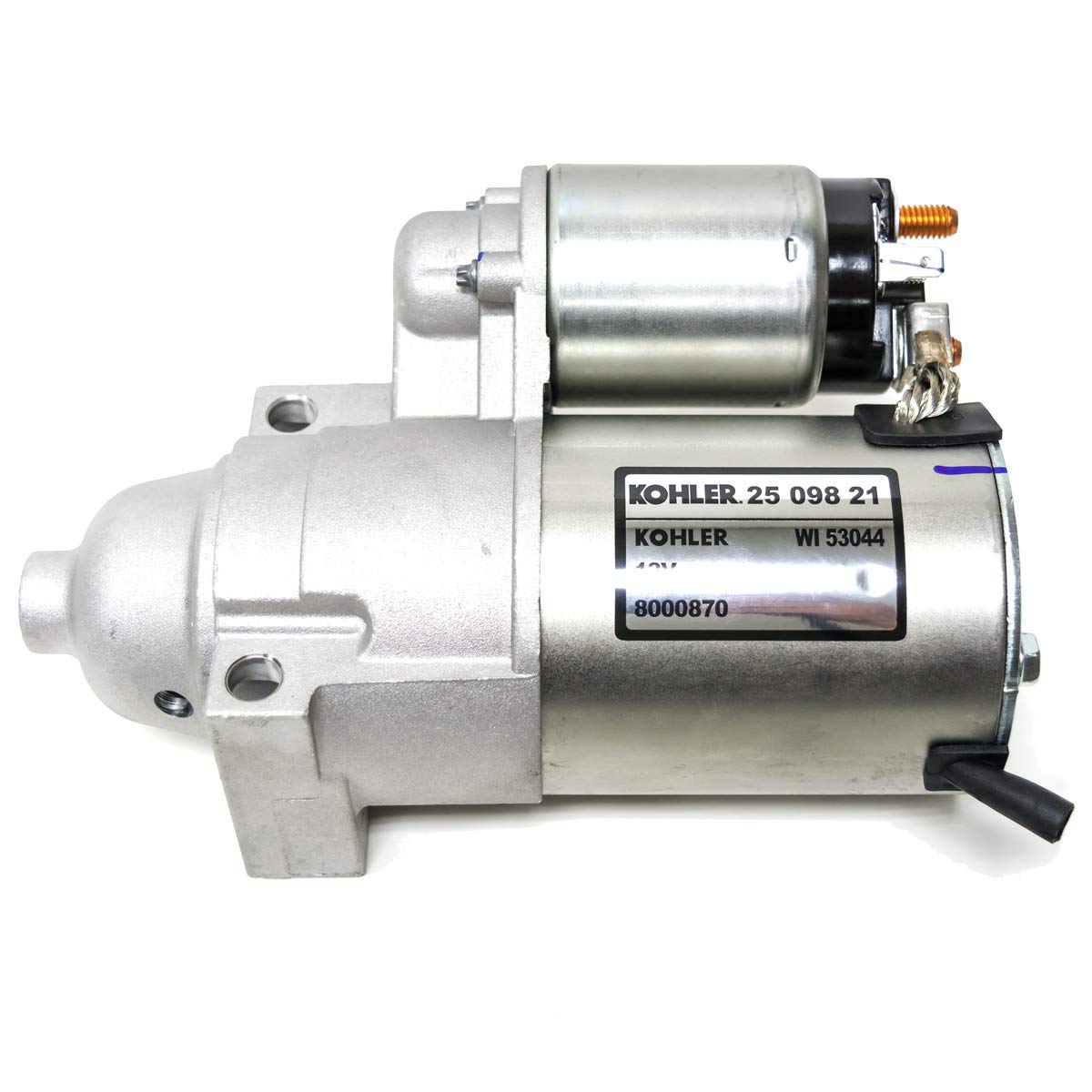 Kohler starter front view showing mounting ports and reliable fit