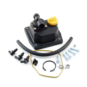 Kohler valve cover fuel pump kit front view showing OEM fit and correct alignment