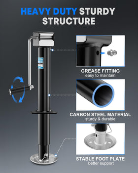 Kohree adjustable five-position base detail for versatile trailer height adjustments