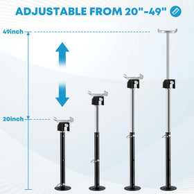 Kohree support jack base placed on gravel showing stable footing and reduced slide-out movement