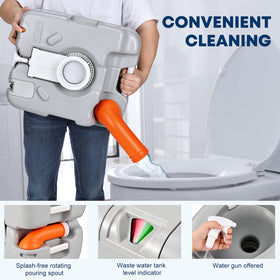 Kohree water gun cleaning interior to quickly remove residue and keep fresh
