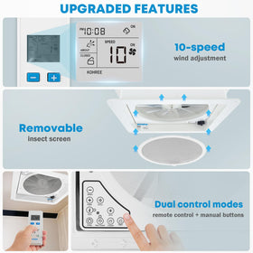 Kohree close-up of fan blades and brushless motor highlighting quiet efficient performance